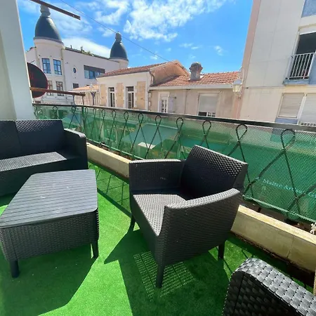 Le Vitrail D'arcachon - Appt Spacieux Terrasse Menage Draps Inclus * 阿卡雄
